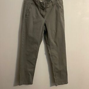Ann Taylor Loft Gray Marisa Khaki pants, size 12T